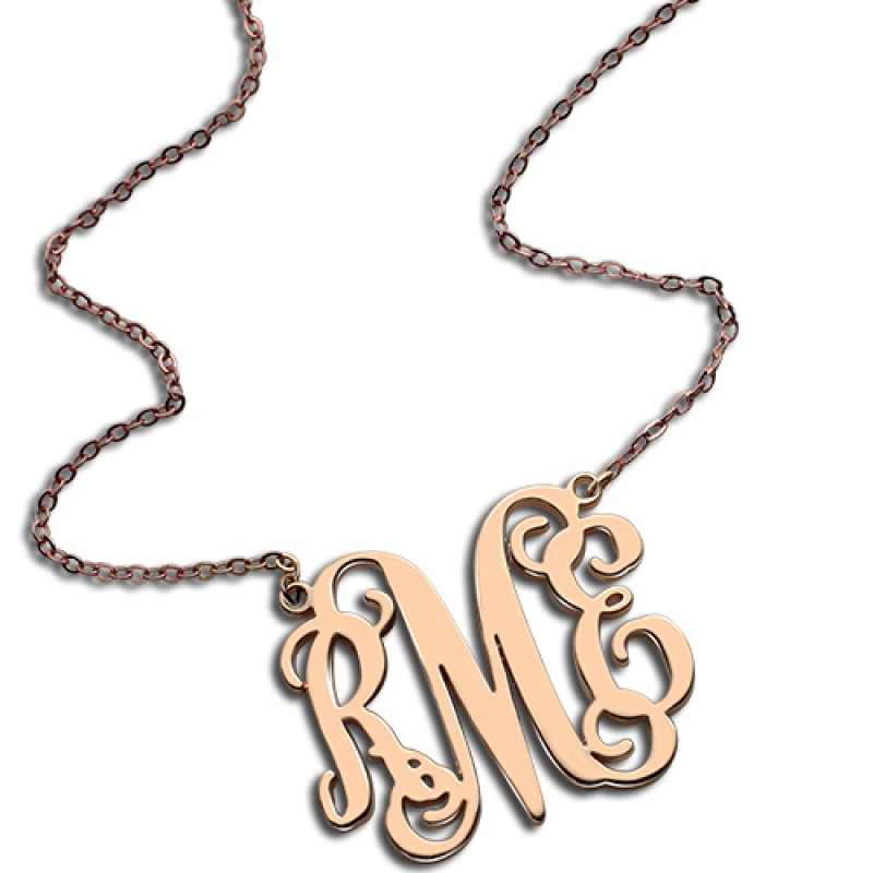 Custom Monogram Initial Necklace Custom monogram initial necklace product image