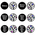 Engraved Family Tree Necklace Personalised family tree necklace with engraved name disc