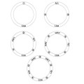 Personalised family circle names necklace product image