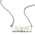 Personalised nameplate bar necklace detail view