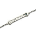 Personalised ID Birthstone Name Bracelet for Teens Personalised ID birthstone name bracelet for teens