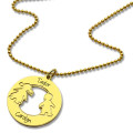 Personalised Circle Name Necklace Personalised circle name necklace product view