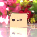 Wyoming Map Heart Name Necklace Wyoming state map heart name necklace