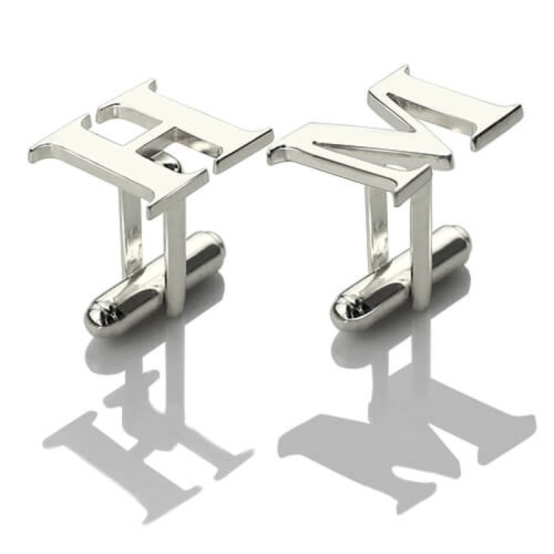 Initial Monogram Cufflinks Personalised initial monogram cufflinks