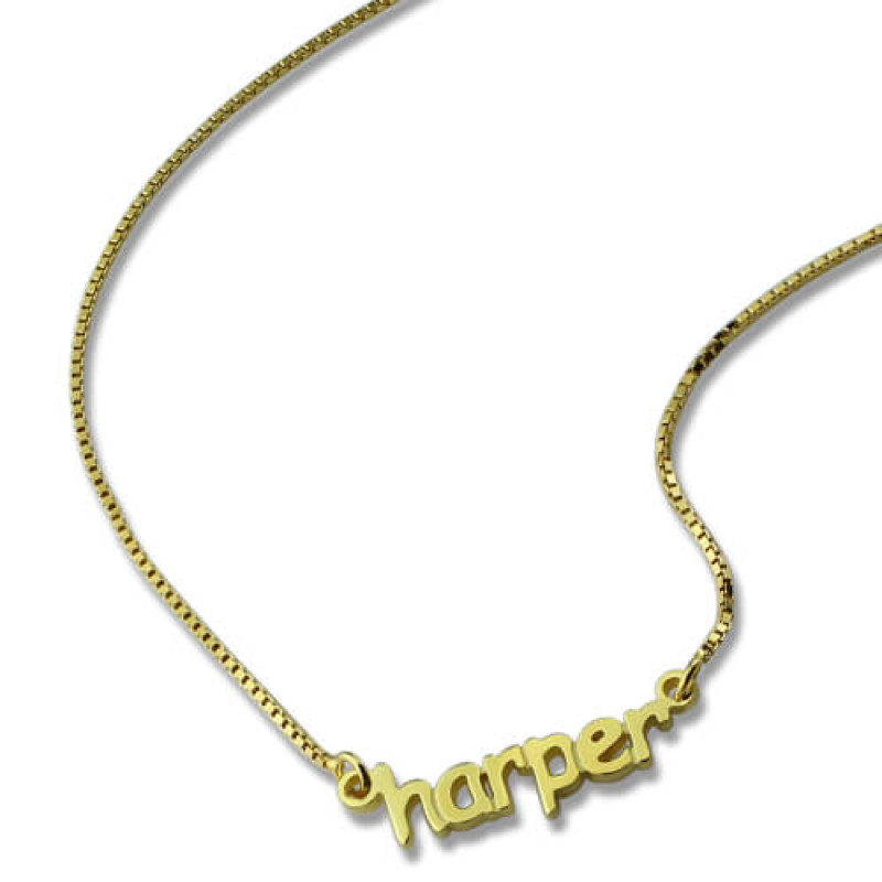 Personalised Mini Name Necklace Personalised mini name necklace gallery image