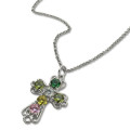 Personalised Cross Necklace with Birthstones Personalised cross necklace with birthstones
