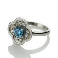 Birthstone Blossoming Love Name Ring Personalised birthstone blossoming love name ring