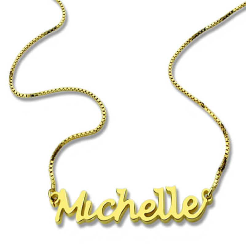 Handwriting-style personalised name necklace product image