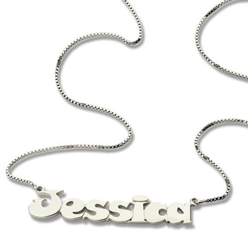 Kids Comic Name Necklace Kids comic personalised name necklace