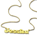 Gold Over Children's Name Necklace Gold Over Children's Name Necklace gallery image