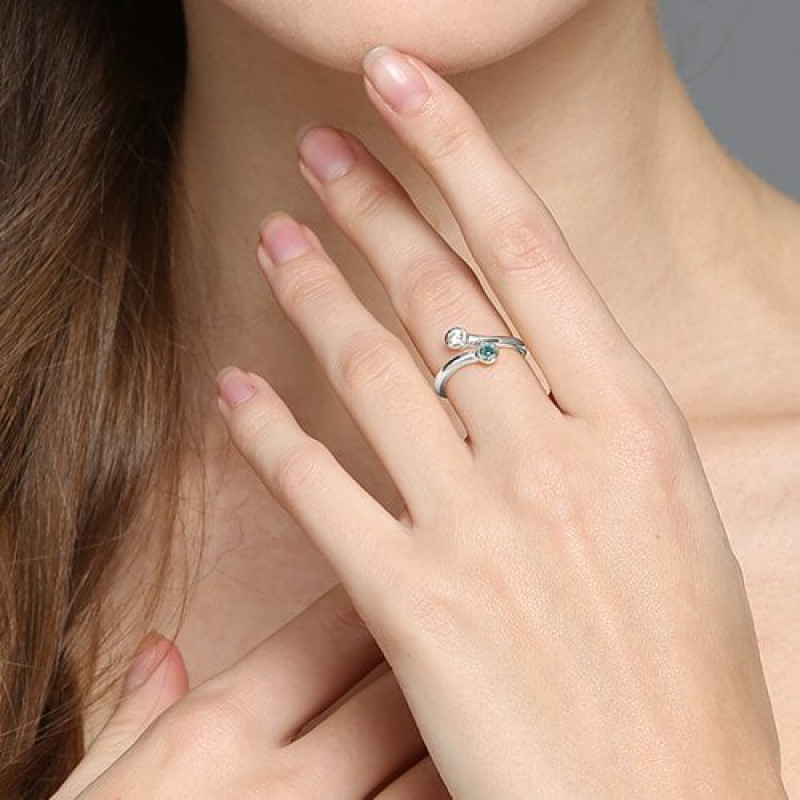 Dual Drops Birthstone Ring Dual Drops Birthstone Ring gallery image