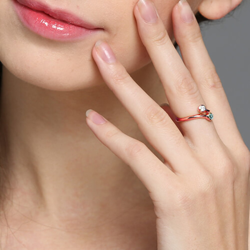 Dual Drops Birthstone Ring product view