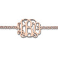 Personalised Monogram Name Bracelet Personalised monogram name bracelet with cable chain