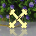 Personalised Julian cross name necklace product image