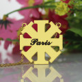 Customised Cross Name Necklace Detail Customised cross name necklace detail image