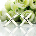 Silver Greece Double Cross Name Necklace Silver Greece double cross name necklace product image