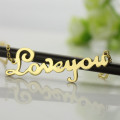 Personalised I Love You Name Necklace Personalised French font I Love You name necklace product image