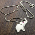 Elephant name necklace detail