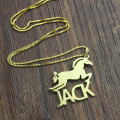 Personalised horse name pendant necklace product image