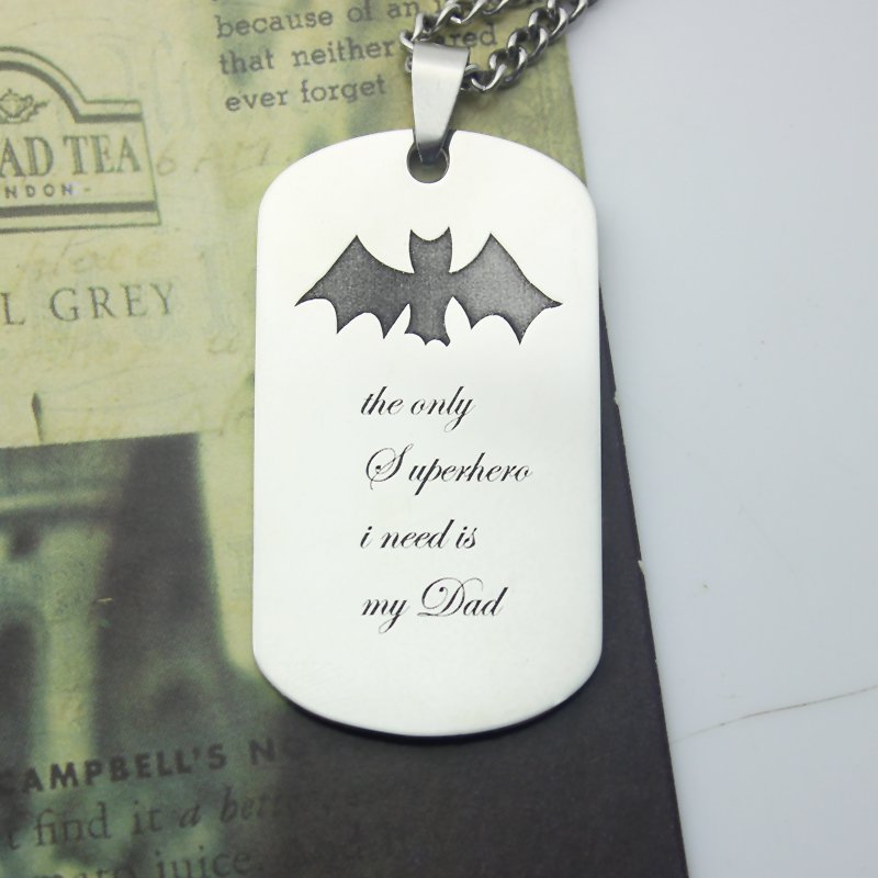 Men's dog tag name necklace product image