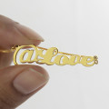 Personalised @ Symbol Name Necklace Personalised name necklace featuring an @ symbol, product image