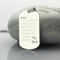 Men's Dog Tag Name Necklace - View 3 Men's personalised dog tag name necklace