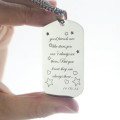 Personalised dog tag name necklace