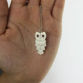 Birthstone Owl Name Necklace for Girls Personalised birthstone owl name necklace for girls