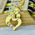 Mother and Child Heart Pendant Necklace Mother and child heart pendant necklace