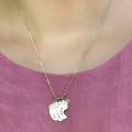 Personalised baby feet charm necklace pendant
