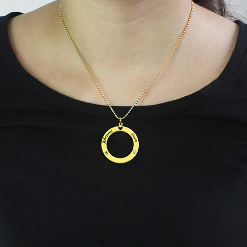 Circle of Love Name Necklace Detail Circle of Love personalised name necklace detail