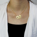 Personalised handcuff necklace detail image