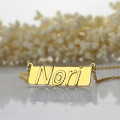 Personalised Nameplate Bar Necklace Personalised nameplate bar necklace product view