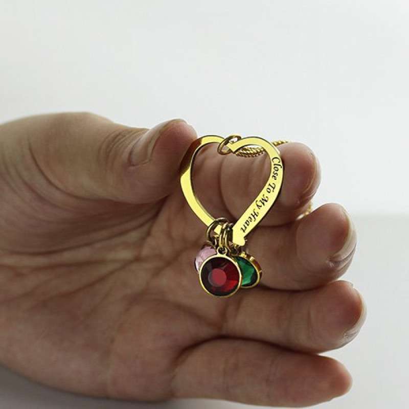 Personalised Close to My Heart Heart Pendant Personalised Close to My Heart heart pendant necklace