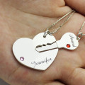 Personalised Key to My Heart Pendant Key to My Heart personalised couple name pendant set