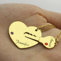 Key to My Heart Pendant Necklace Detail Key to My Heart personalised couple name pendant necklace detail