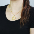 Double Circle Roman Numeral Necklace View Double-circle Roman numeral necklace product view