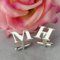 Initial Monogram Cufflinks Personalised initial monogram cufflinks