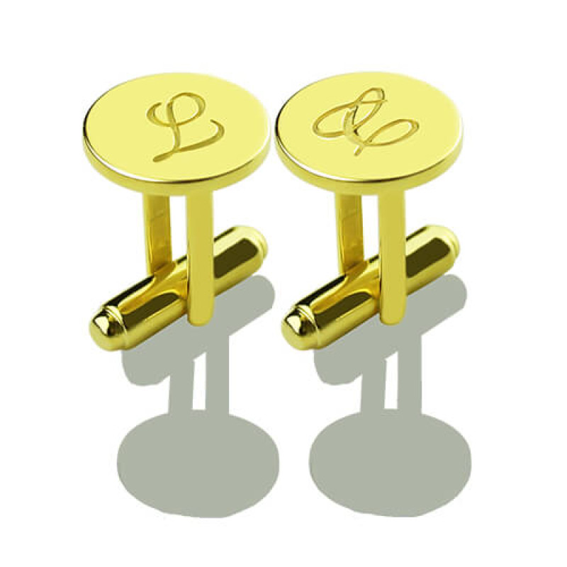 Custom Script Initial Cufflinks Personalised script initial cufflinks