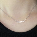Custom tiny name necklace product image