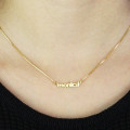 Small Lowercase Name Necklace Personalised lowercase name necklace product image