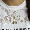 Infinity Pendant Necklace with Birthstones Personalised infinity pendant necklace with three birthstone crystals