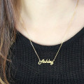 Personalised Retro Name Necklace Personalised retro name necklace product view