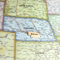 Custom Nebraska state-shaped name necklace product image