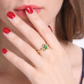 Personalised star ring shown from another angle