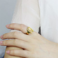 Personalised block circle monogram ring product image