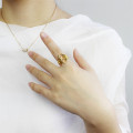 Interlocking Three Initials Monogram Ring View Interlocking three initials monogram ring product view
