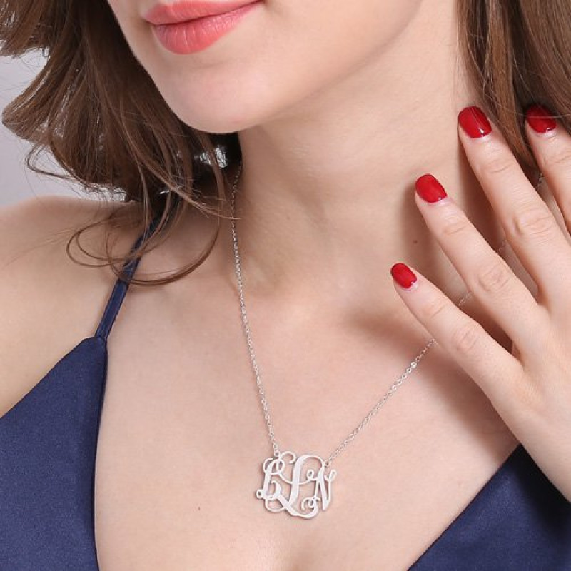 Personalised Taylor Swift Monogram Necklace Personalised Taylor Swift monogram necklace gallery image