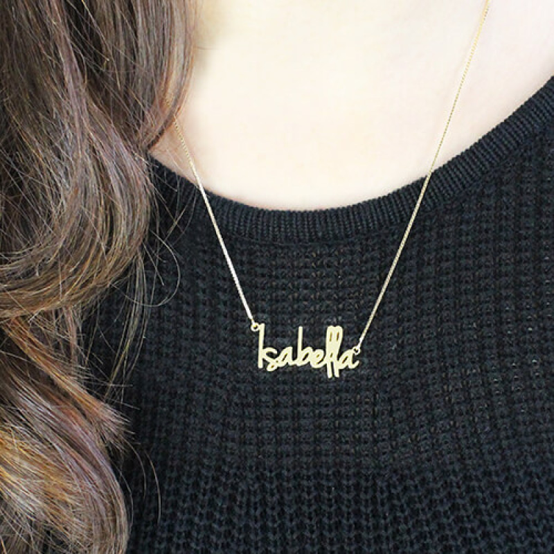 Small personalised name necklace product image