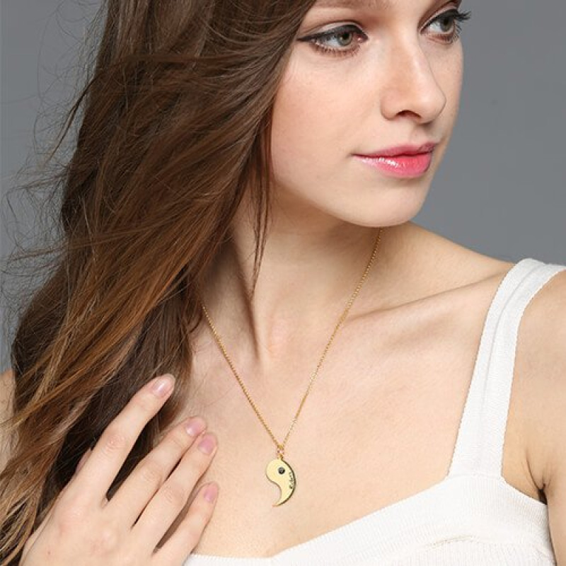 Personalised Yin Yang Necklace Set Personalised Yin Yang necklace set product image